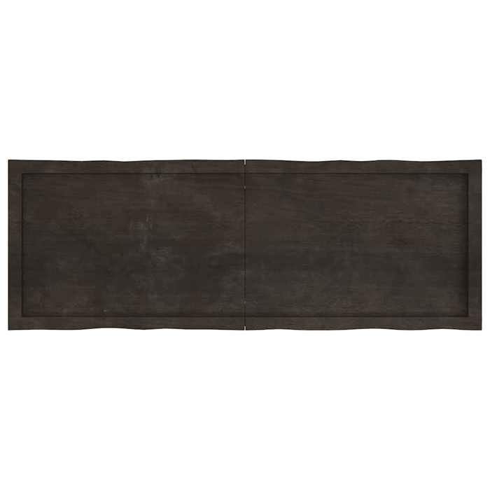 VidaXL Dessus de table bois chêne massif traité bordure assortie 364031