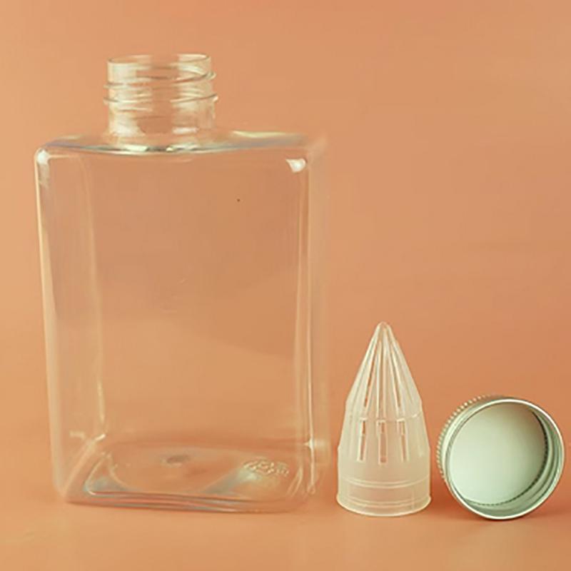 2/5Pcs Storage Bottles & Jars Flower Tea Beverage Bottle Plastic Milk Tea Bottle Flower Juice With Filter Cold Brewing Tea Bottl