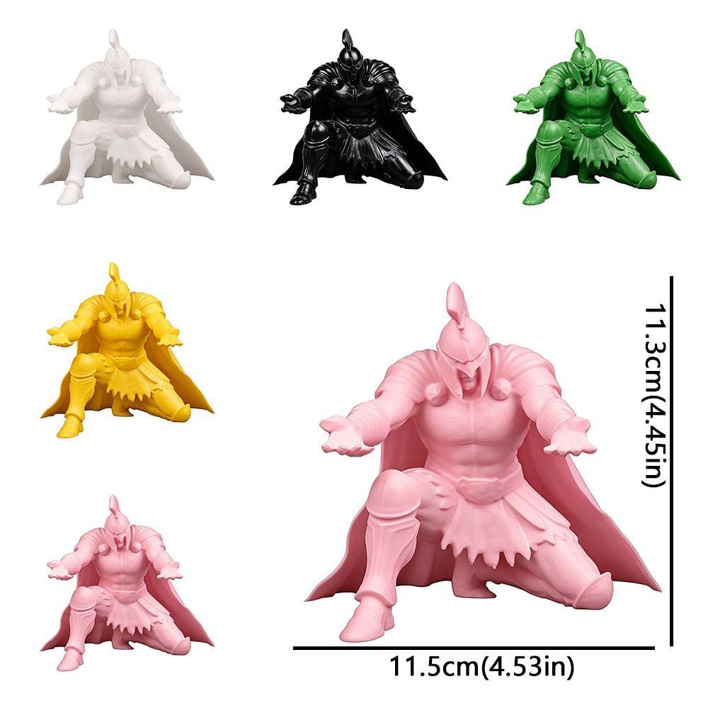 Plastic Kneeling Knight Pen Rack 3D Printed Roman Gladiator Pen Stand Birthday Gift