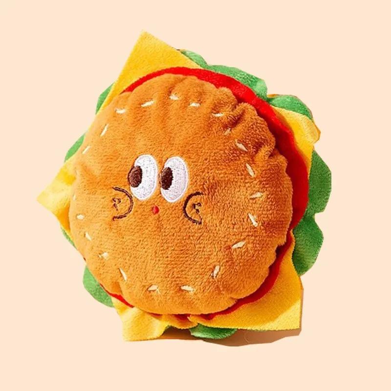 Pet Adorable Burger and French Fries Backpack Towing Rope Cat Vest Dog Chest Strap Designed for Walking Dog Rope Supplies