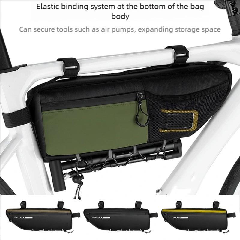 Rám kola Přední horní trubka Podrámová brašna Kapsičky na kola Trojúhelníkové kapsičky Praktická úložná brašna na kolo Cyklistická součástka