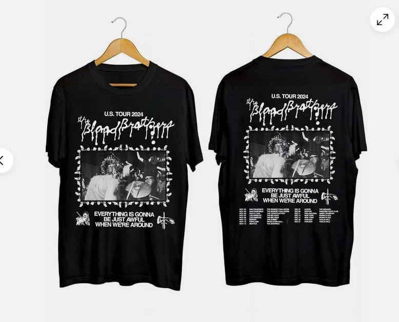 

The Blood Brothers 2024 Tour T-Shirt, T-Shirt Gift Fans 3XL