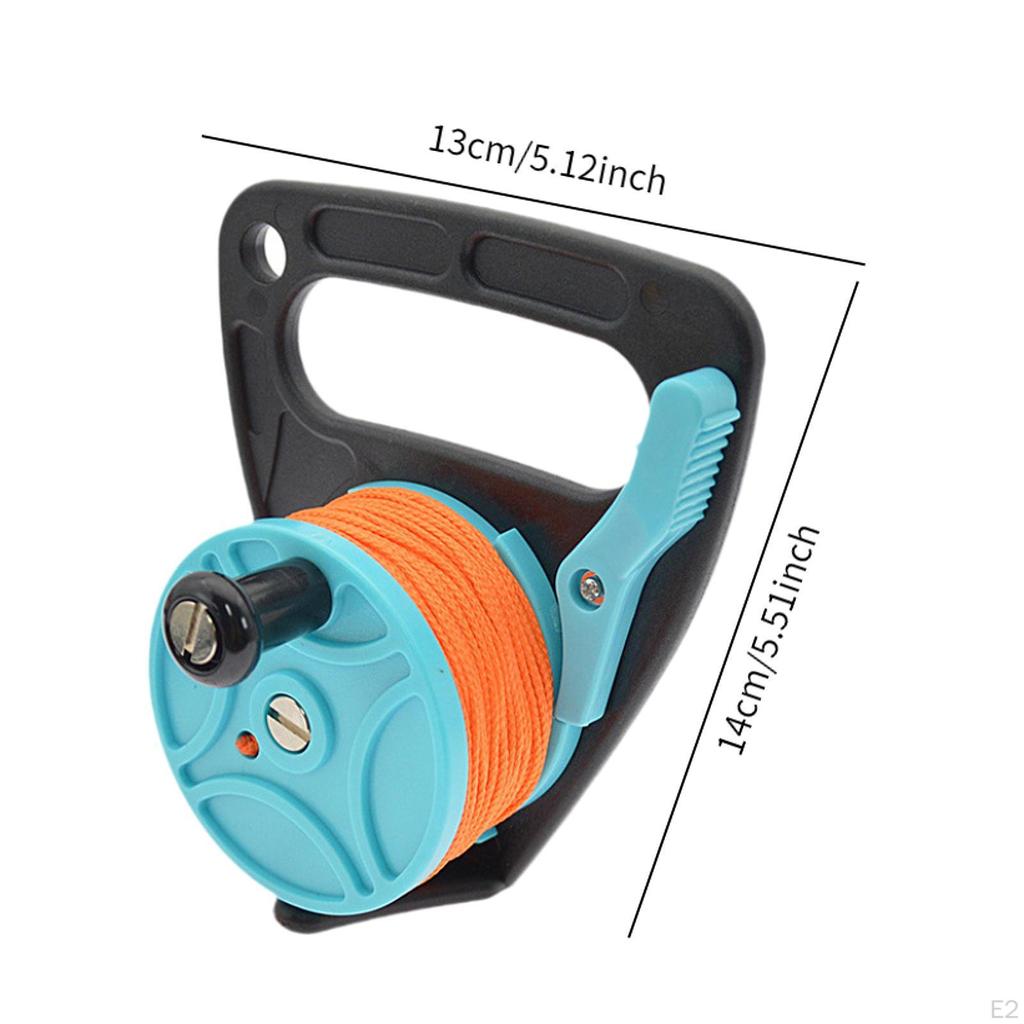 Diving Finger Reel with Grip Equipment, Guide Line, Thumb Stop for Water