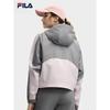 FILA Women's Casual Loose Color-block Hooded Woven Jacket