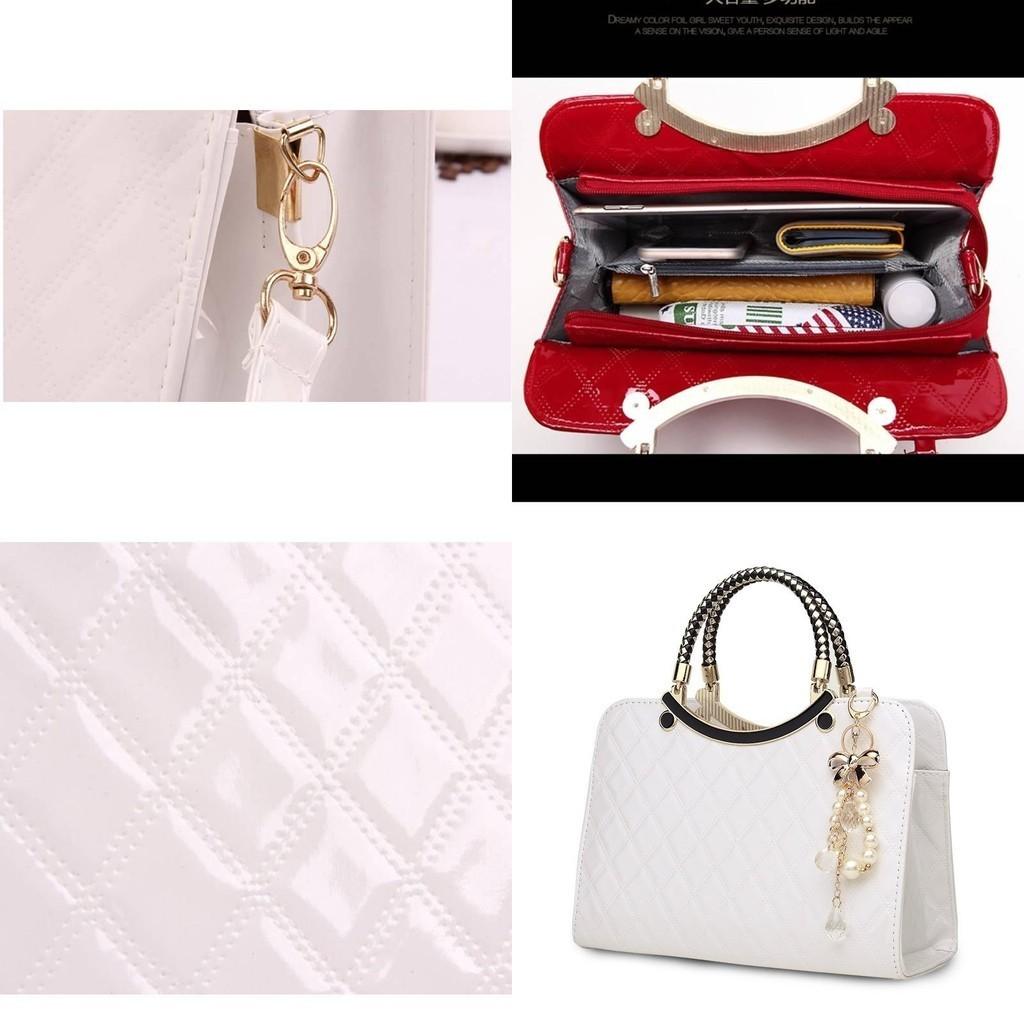 Chic Pu Leather Shoulder Bag With Embossed Pattern And Polyester Lining