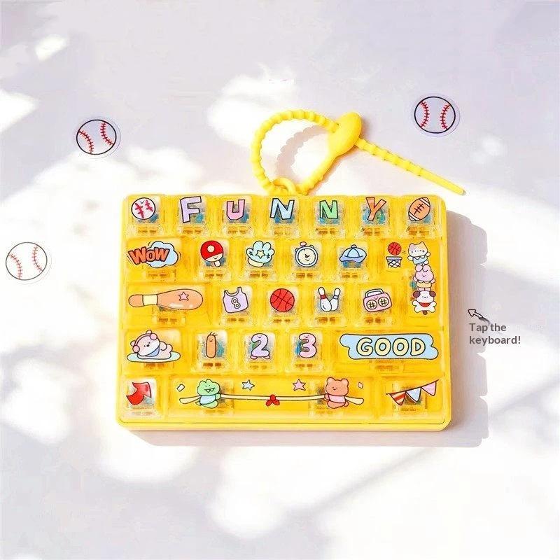 26 Roosters Toetsenbord Keycap Fidget Clicker 1STuks Stille Klik Anti-angst Speelgoed voor Klaslokaal Kantoor Thuisgebruik Volwassenen Kinderen