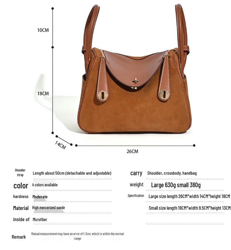 Damska torba Lindy Doctor ze skóry krowiej 2025: Skóra matowa, Duża pojemność, Modna torba na dojazdy do pracy i na ramię na jesień/zimę