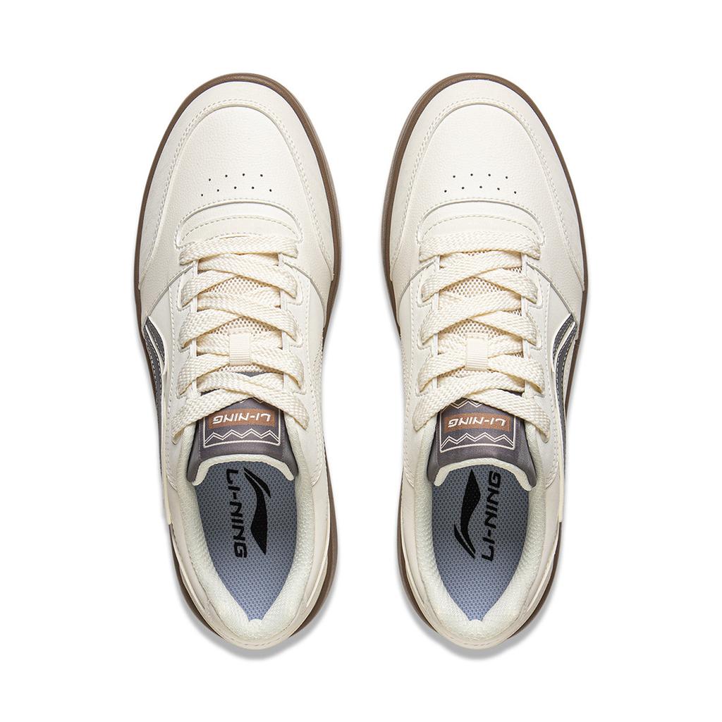 Li Ning Yuan Bao V3 Classic Fashion White Sneakers Retro Versatile Thick Sole Comfortable Non-Slip Wear-Resistant Low-Top Skate Shoes AGCV107-5
