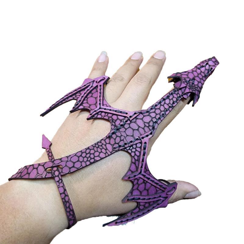 Verstellbares Cosplay Leder Drachen Armband Stylisches Armband Einzigartiger Schmuck Geschenk