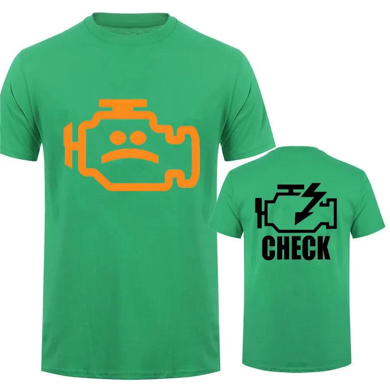 Mechanic Auto Repair Check Engine Light T-Shirt Funny Birthday Gift for Men Daddy Father Husband Short Sleeve Tee T Shirt Top