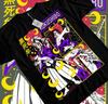 Anime Kokushibo Demon Slayer Blocks Graphic Black TShirt Size S4XL