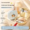 Large Capacity Underwear Storage Bag With Compartment Handheld Bra Storage Bag Cartoon Folding Socks Sorting Bag Travel