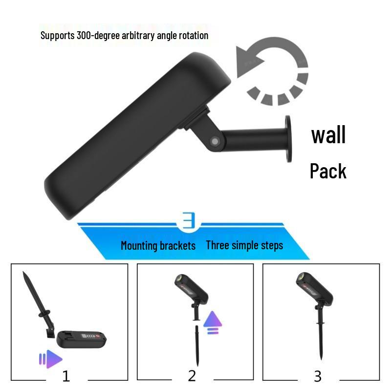 Solar LED Spotlights for Outdoor Lawn, Garden, and Courtyard Lighting