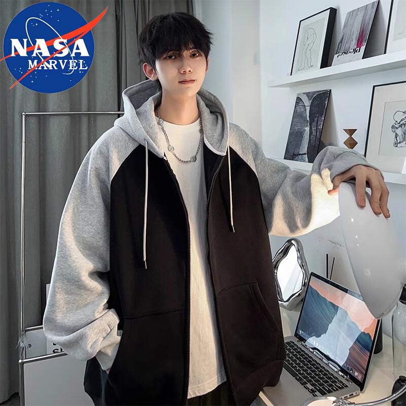 

NASA MARVEL Men s Casual Hooded Cardigan & T-Shirt 6XL