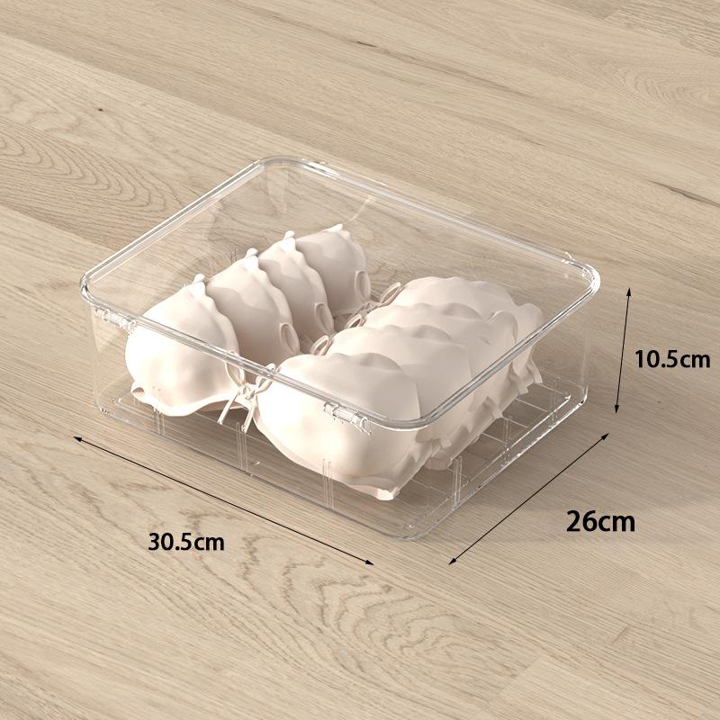 

Acrylic Underwear Storage Box, Transparent, Dust-proof with Cover, Bedroom Storage, Bra, Socks Compartment, Storage Artifact