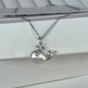Unique Whale Inspire Alloy Necklace Featuring Elegant Designs Suitable for Parties Supplies Dates or Everyday Use  Silver