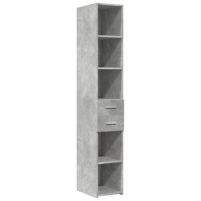 VidaXL Highboard Concrete Grey 30x42.5x185 Cm Engineered Wood 846239