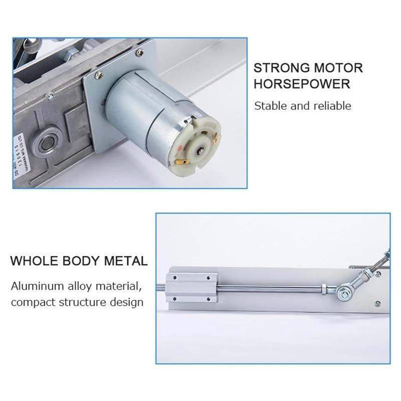 Regulation Adaptor Telescopic Rocker Actuator Stroke 3-15CM Motor Kit 24V Speed Reciprocating Linear Actuator