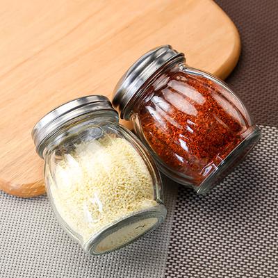 Kitchen Gadget 50ML Glass Seasoning Shaker Bottles Salt and Pepper Shaker Spices Condiment Jars Spices Boxes Tool
