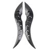 Carbon Fiber 3D Bull Sticker Car Roof Dragon for Horn Modification Auto Roof Decoration for Multiple Vehicle Types