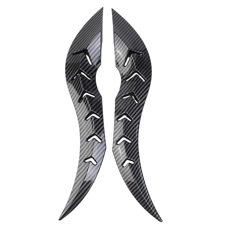 Carbon Fiber 3D Bull Sticker Car Roof Dragon for Horn Modification Auto Roof Decoration for Multiple Vehicle Types