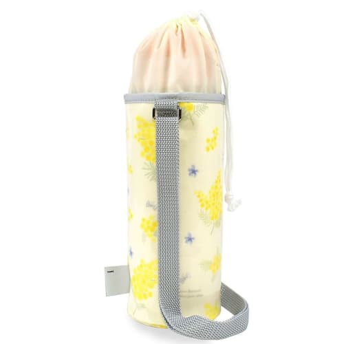 COLORFUL CANDY STYLE Water Bottle Cover for Girls and Kids, Case Holder, Shoulder Strap, Mimosa Fleur, Size L, N7322610