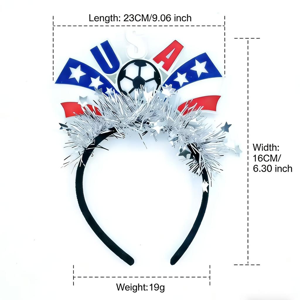 1pcs Football Fans Cheering Headbands, Football-themed Decorative Headband, Football Headband Suitable for Adults and Children