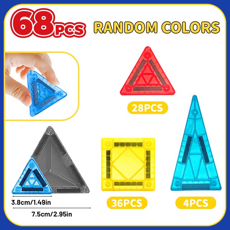 

Магнитные строительные блоки Конструкторы Для детей от 3 лет Мальчики Девочки Сделай сам Монтессори Развивающие игрушки Подарок