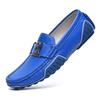 Breathable Leather Doudou Shoes Non-slip Trend Casual Leather Shoes British One-pedal Driving Shoes Large Size