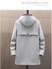 Men's Mid-Length Hooded Trench Coat - Autumn Casual Thin Design