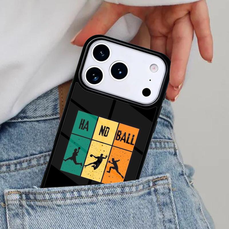 Handball Handballer Phone Case for iPhone 16e 15 14 13 12 17 Pro Max Plus Air 17pro Cover Coque