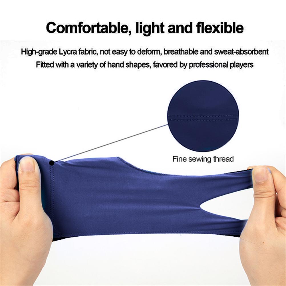 3 Open Fingers Billiard Gloves for Men Women Elastic Non Slip Wear Resistant Breathable Pool Cue