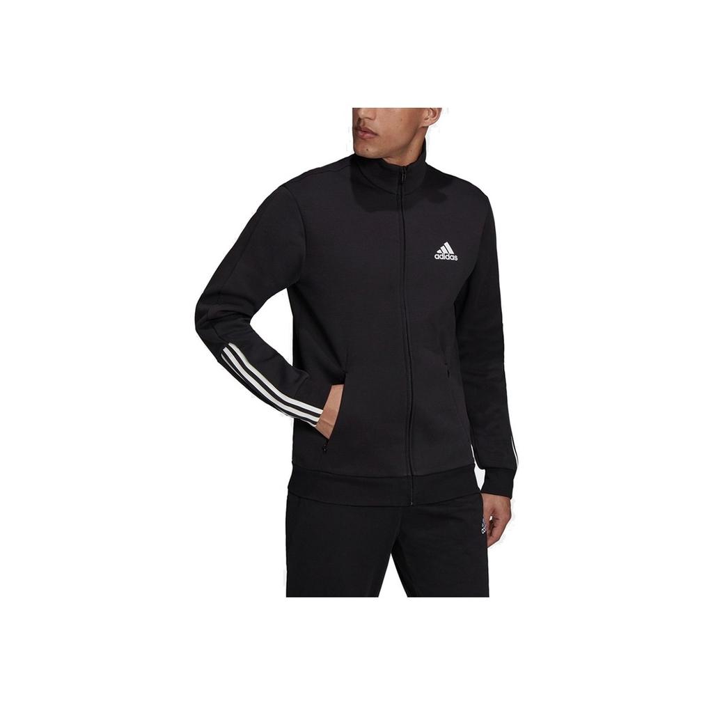 Adidas სპორტული ჩვეულებრივი სტენდი საყელო მამაკაცის ქურთუკი შავი GV5338