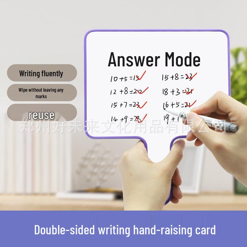 Compact Erasable Whiteboard for Classroom & Live Room Use – Mini Handheld Writing & Answer Board