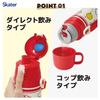 Butelka Sportowa ze Stali Nierdzewnej Skater Water 470ml lub 430ml Sanrio Hello Kitty dla Dzieci, 2-funkcyjna, (Bezpośrednie picie) (Picie z kubka), Design, Stal,