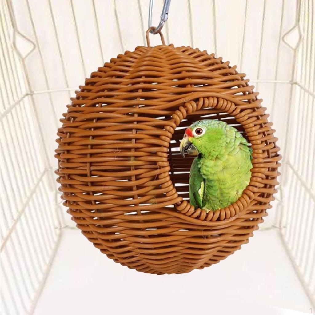 Hängepflanzgefäß Handgewebter Aufbewahrungskorb Halter Vogelnest Blume für Balkon Zuhause