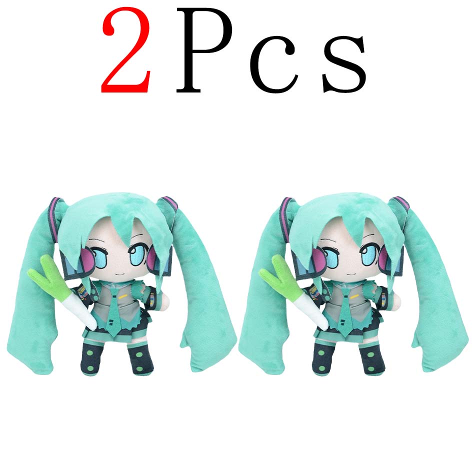 Cartoon 20cm Hatsune Miku Plush Doll Toy Anime sakura Miku snow Miku Character KawaiiSitting posture Fufu Kids Christmas Gift