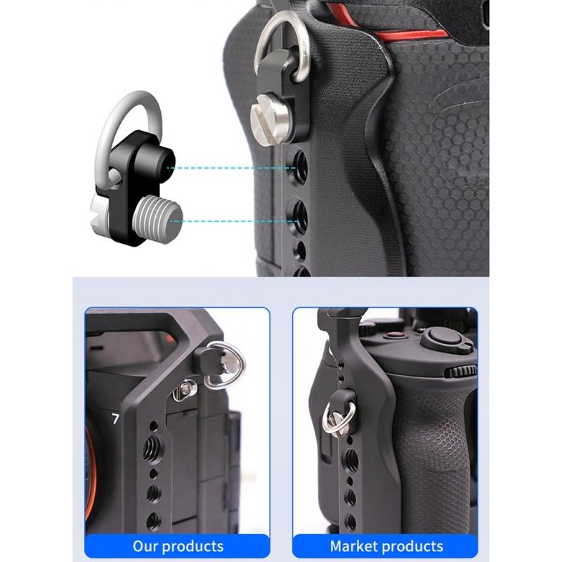 Professional Camera Cage Camera Full Cage Lightweight for A7M4 A7M5 A7R5 Aluminum Video Rig Button Cold Shoe QR Base Accessories