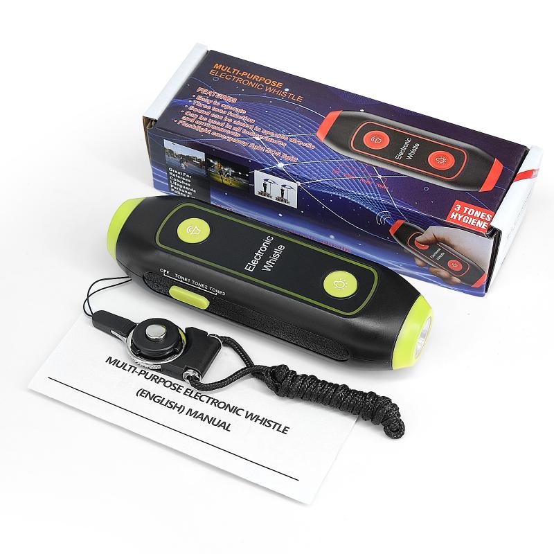Electronic Whistle Handheld Electric Whistle With Lanyard Sos Light Flashlight For Coaches Referees P.E. Teacher зелёный