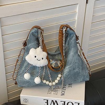 Women'S Temperament Commuter Shoulder Bag Women'S Spring And Summer Bow Casual Bag Underarm Bag Tote Bag Tide