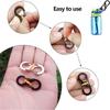 10-Piece Outdoor Camping Hook Set Mini S-Shaped Hooks Backpack S-Hooks Anti-Theft & Anti-Slip Suitable For Keys, Charms, Backpacks & Outdoor Gear