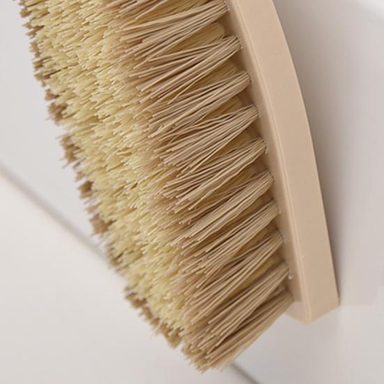 Cleaning Brush Multifunctional Durable Wooden Handle Stiff Bristles Sturdy Scrub Brush for Bathroom