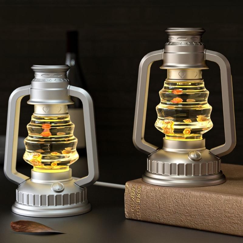 Silicone Camping Lamp Mold Set with LED Suitable for Making Customing Resin Gifts for Holiday or Birthday Presents