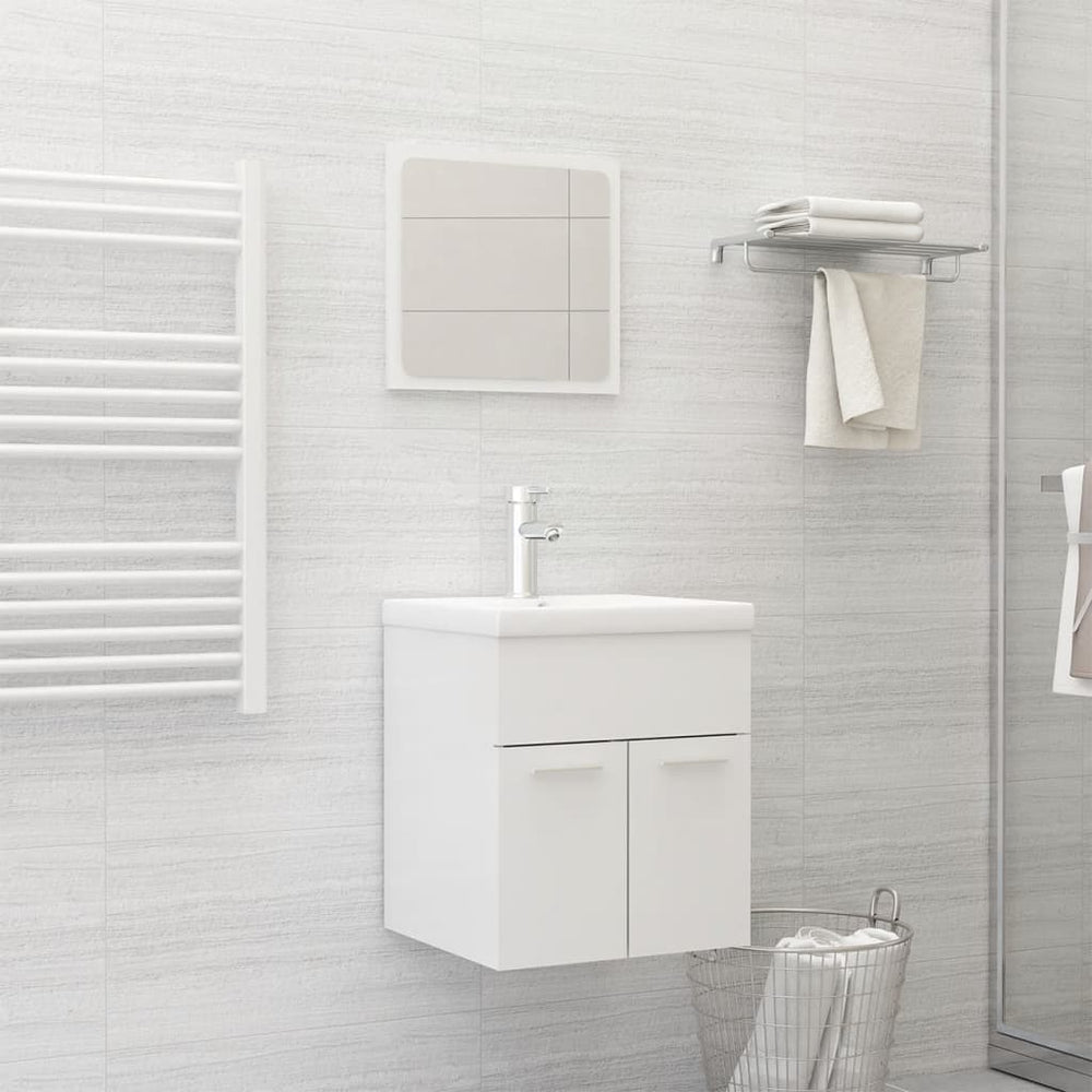 Ensemble de meubles de salle de bain  brillant Aggloméré