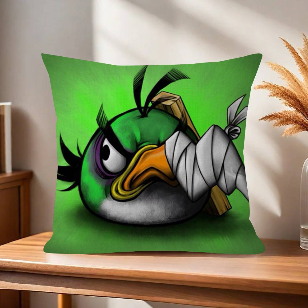 Animation AAAngry Birds Cartoon Pillow Gift Home Office Decoration Bedroom Sofa Car Cushion Cover case x
