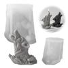 Wolf's Head Silicone Molds, Mother Wolf and Wolf Cubs Candle Mold for Soap Soy Wax DIY Handcraft, Animal Resin Mold Gift R6B8