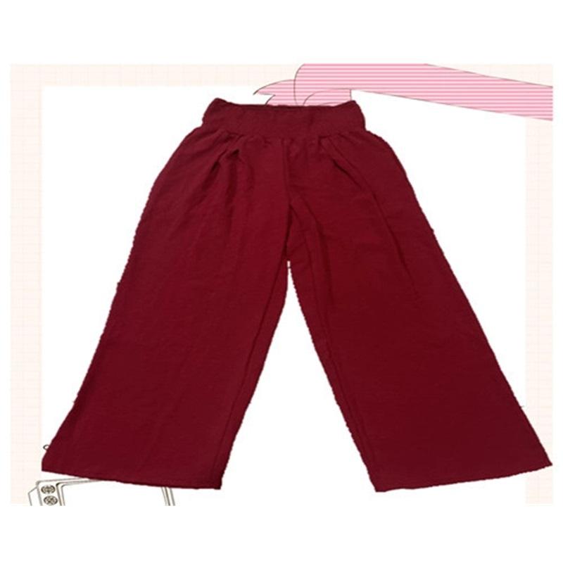 Frühling Sommer Damen Einfarbig Hochtailliert Weitbein Hose Lässig Lange Hose Leicht Bequem Weitbein Hose Für Damen