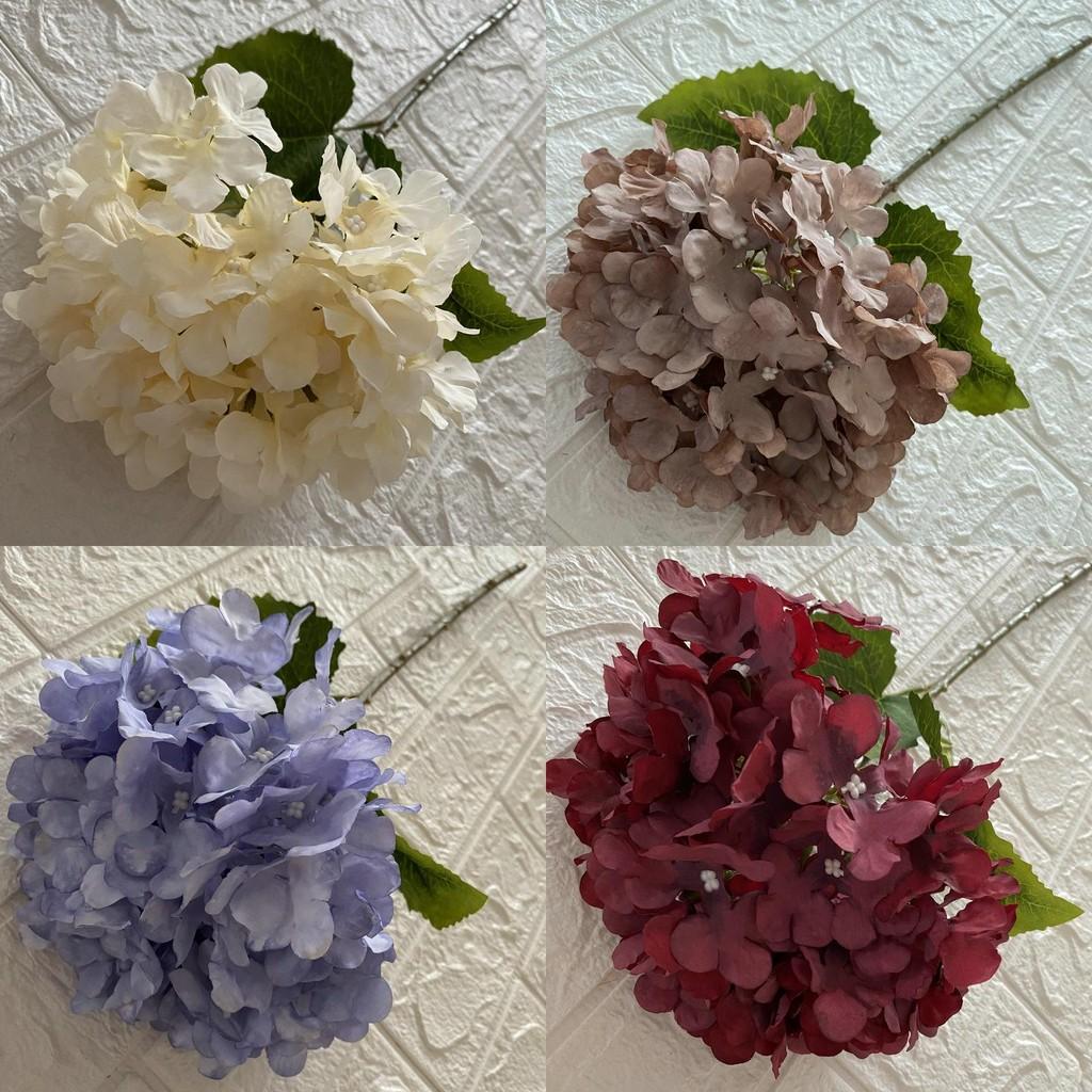 Hydrangea Wedding Silk Bouquet Artificial Flower For Party Home Ornament Hotel