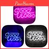 Good Neon Vibes Sign Led Word Usb Light Acrylic Lamp Bedroom Bar Party Decor