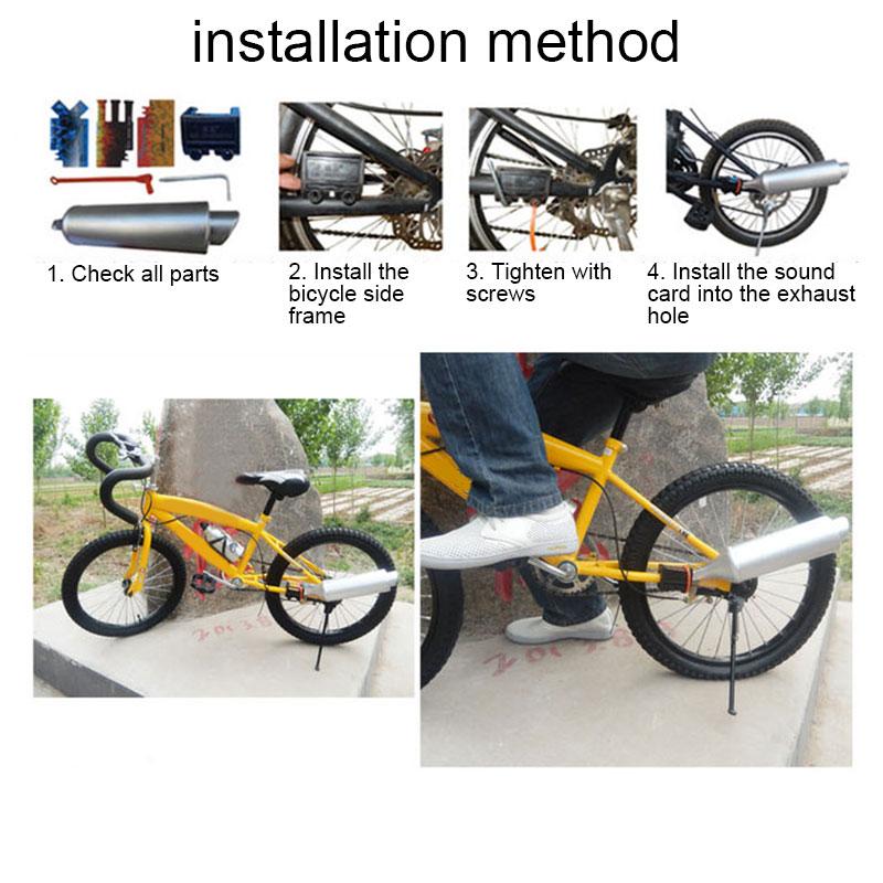 Bicycle Exhaust Pipe Sound Wild Motorcycle Effects Cycling Tools For BMX Mountain Bike Accessories Bike Tools Turbine Motorcycle